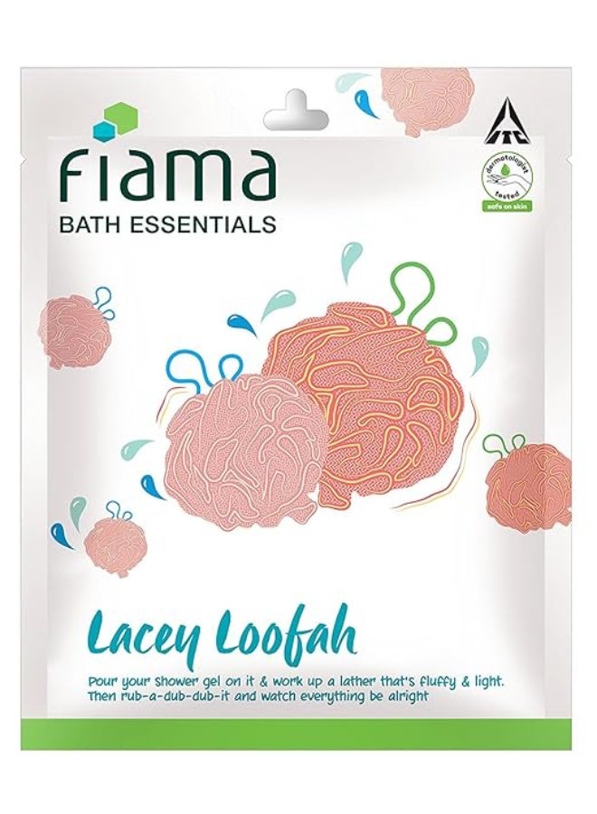 Fiama Bath Essentials Puff-A-Loofah (Color May Vary) And Fiama Bath Essentials Lacey Loofah - Image 4